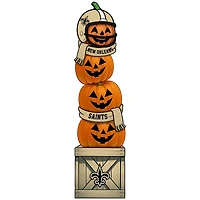 New Orleans Saints 31" Stacked Pumpkin Leaner