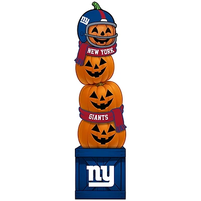 New York Giants 31" Stacked Pumpkin Leaner
