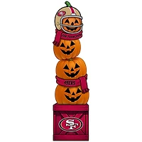 San Francisco 49ers 31" Stacked Pumpkin Leaner