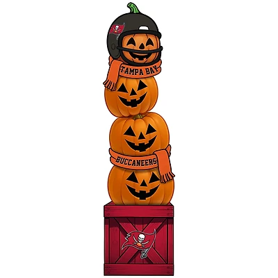 Tampa Bay Buccaneers 31" Stacked Pumpkin Leaner