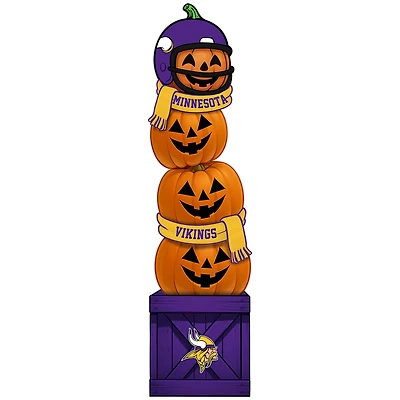 Minnesota Vikings 31" Stacked Pumpkin Leaner