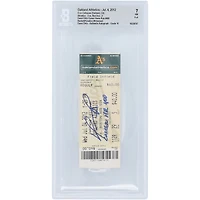 David Ortiz Boston Red Sox Autographed 400th Career Home Run Beckett Fanatics Witnessed Authenticated 7/10 Ticket from July 04, 2012 with "Career HR 400" Inscription