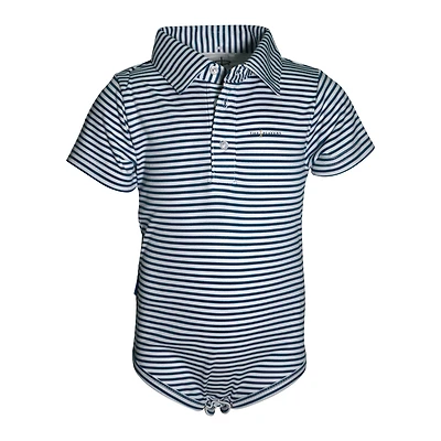 Infant Garb Navy THE PLAYERS Carson Polo Bodysuit