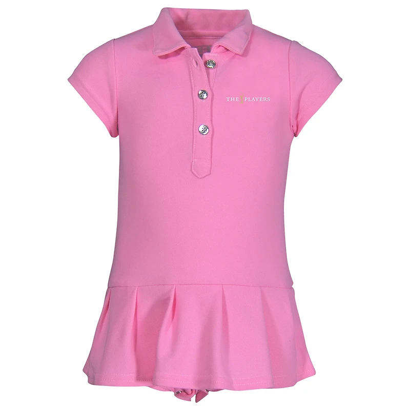Girls Infant Garb Pink THE PLAYERS Caroline Polo Bodysuit Dress
