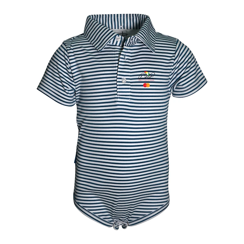 Girls Infant Garb Navy Arnold Palmer Invitational Carson Polo Bodysuit