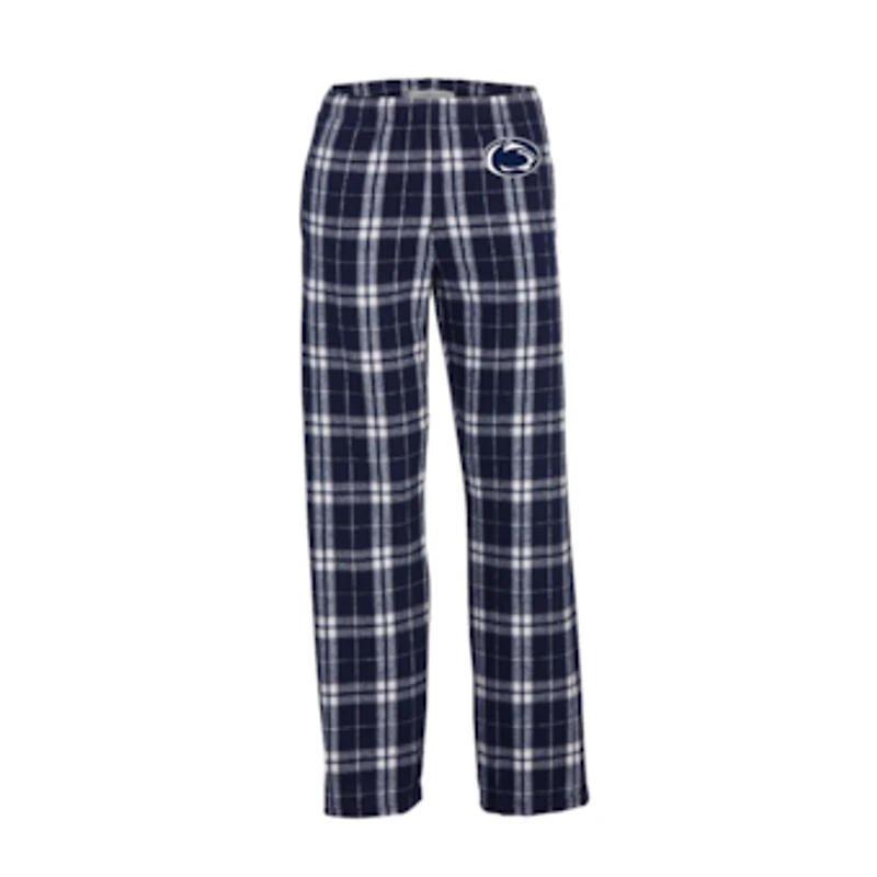 Youth Boxercraft Navy Penn State Nittany Lions Plaid Flannel Pants
