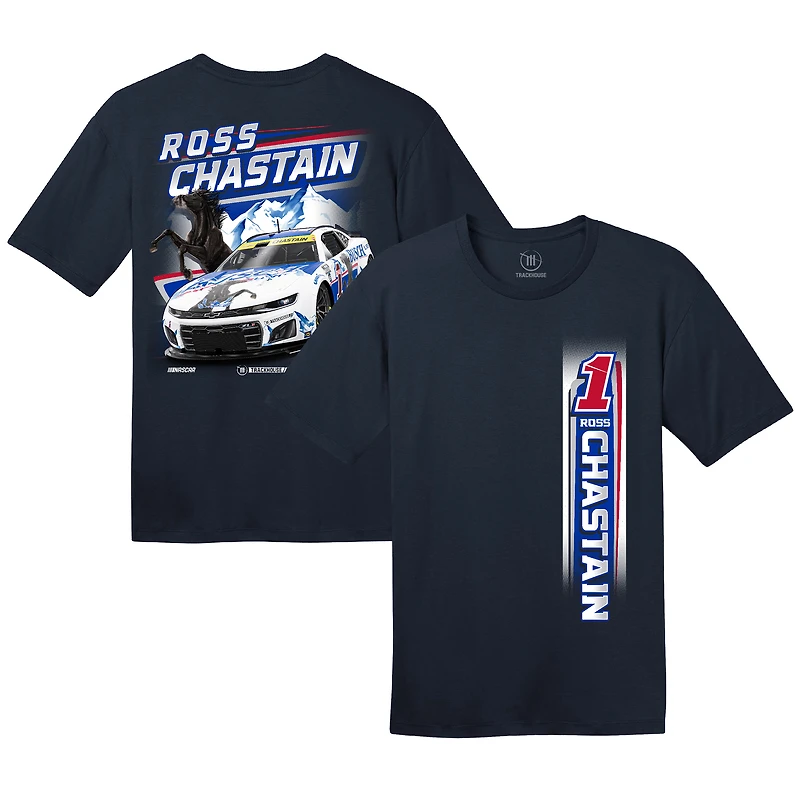 Men's Trackhouse Racing Team Collection Navy Ross Chastain Busch Light Retro Car T-Shirt