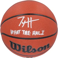 Tyrese Haliburton Indiana Pacers Autographed Wilson Authentic Series Indoor/Outdoor Basketball with "What the Hali" Inscription