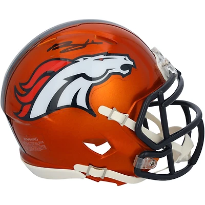 Bo Nix Denver Broncos Autographed Riddell Flash Speed Mini Helmet