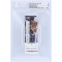 Julio Rodriguez Seattle Mariners Autographed MLB Debut Beckett Fanatics Witnessed Authenticated /10 Ticket from April 8
