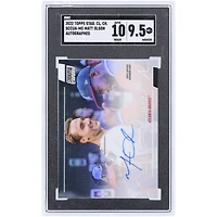 Matt Olson Atlanta Braves Autographed 2022 Topps Stadium Club Chrome #SCCUA-MO SGC Authenticated 9.5/10 Card