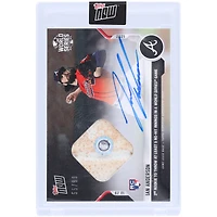 Ian Anderson Atlanta Braves Autographed 2021 Topps Now World Series Game-Used Base #1019A #55/99 Rookie Card