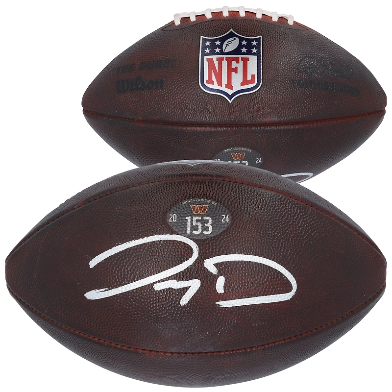 Authentic Game-Used: Jayden Daniels Washington Commanders Autographed Wilson Football