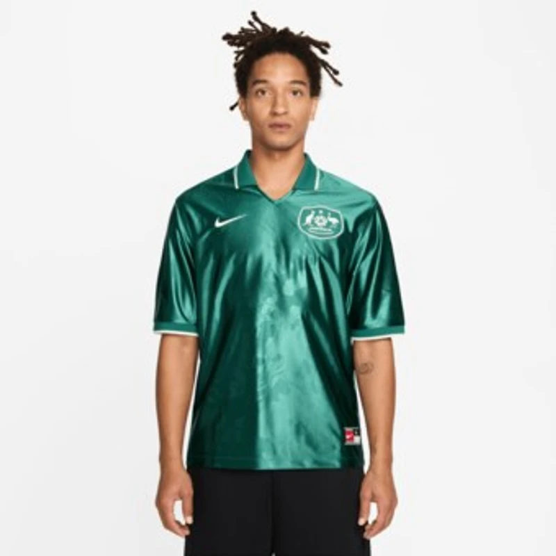 Men's Nike Green Australia National Team Dri-FIT Energy Lifestyle Jersey