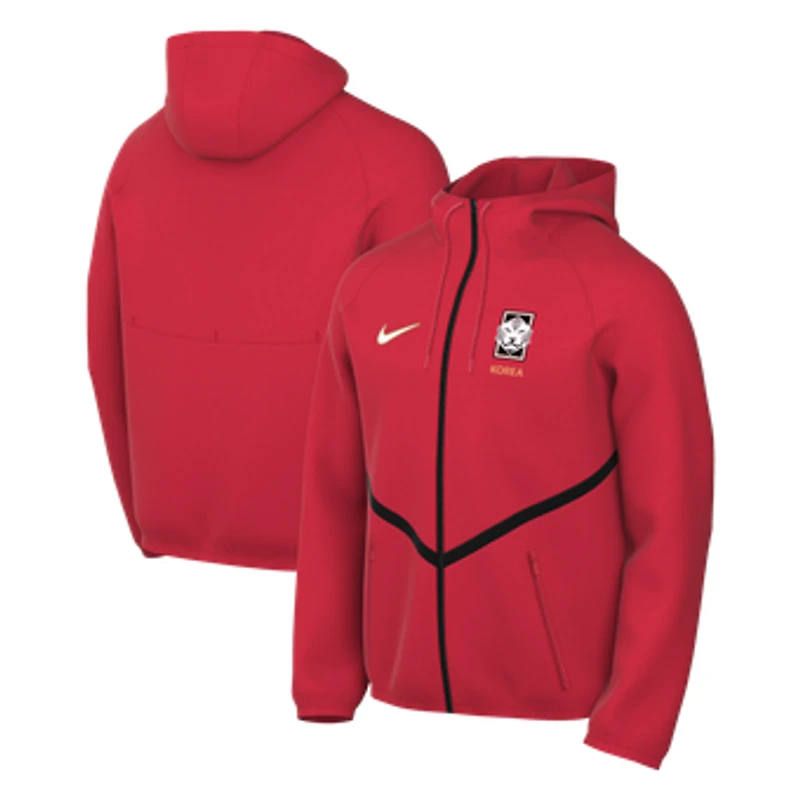 Men's Nike Red South Korea National Team 2026 Anthem Dri-FIT Full-Zip Hooded Jacket