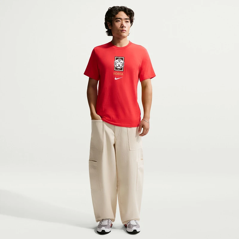 Men's Nike Red South Korea National Team Crest T-Shirt