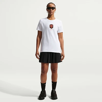 Women's Nike White Netherlands National Team Crest T-Shirt