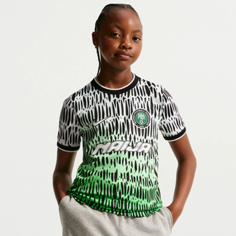 Youth Nike Black Nigeria National Team x Slawn 2026 Dri-FIT Pre-Match Top