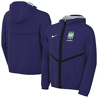 Youth Nike Purple South Korea National Team 2026 Anthem Full-Zip Hooded Jacket