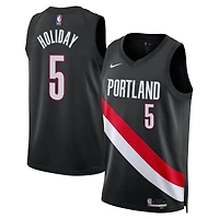 Unisex Nike Jrue Holiday Black Portland Trail Blazers Swingman Jersey - Icon Edition