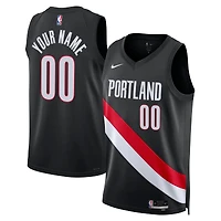 Unisex Nike Black Portland Trail Blazers Swingman Custom Jersey - Icon Edition