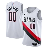 Unisex Nike White Portland Trail Blazers Swingman Custom Jersey - Association Edition