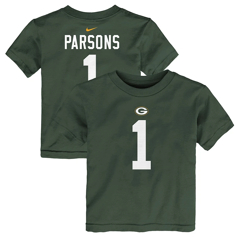 Toddler Nike Micah Parsons Green Bay Packers Name & Number T-Shirt