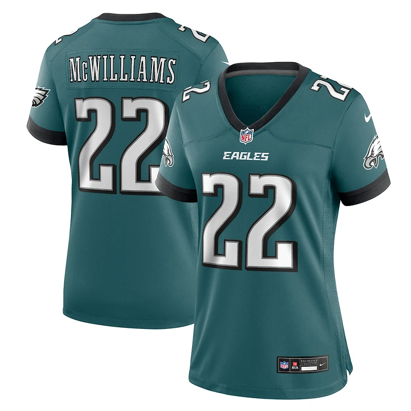Women's Nike Mac McWilliams Midnight Green Philadelphia Eagles Team Game Jersey