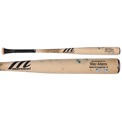 Riley Adams Washington Nationals Game-Used Tan Marucci Broken Bat vs. Athletics on August 7, 2025