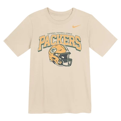 Preschool Nike  Natural Green Bay Packers Vintage Easy Lane T-Shirt