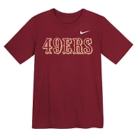 Preschool Nike  Scarlet San Francisco 49ers Wordmark T-Shirt