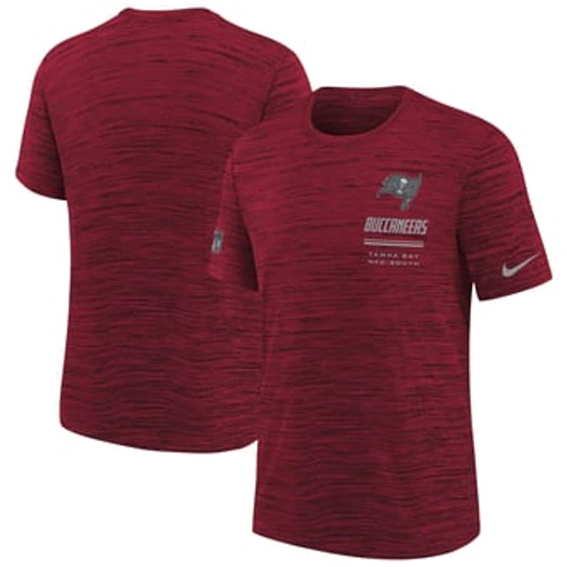 Youth Nike Red Tampa Bay Buccaneers Sideline Velocity Dri-FIT T-Shirt