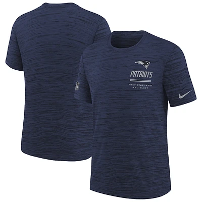 Youth Nike  Navy New England Patriots Sideline Velocity Dri-FIT T-Shirt