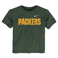 Toddler Nike Green Green Bay Packers Wordmark T-Shirt