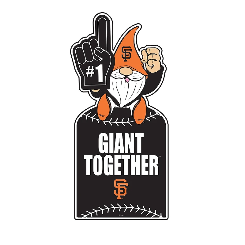 San Francisco Giants 30" Metal Gnome 3-in-1 Outdoor Yard Sign