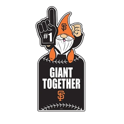 San Francisco Giants 30" Metal Gnome 3-in-1 Outdoor Yard Sign