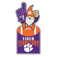 Clemson Tigers 30" Metal Gnome 3-in-1 Outdoor Yard Sign