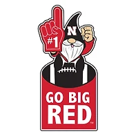 Nebraska Huskers 30" Metal Gnome 3-in-1 Outdoor Yard Sign