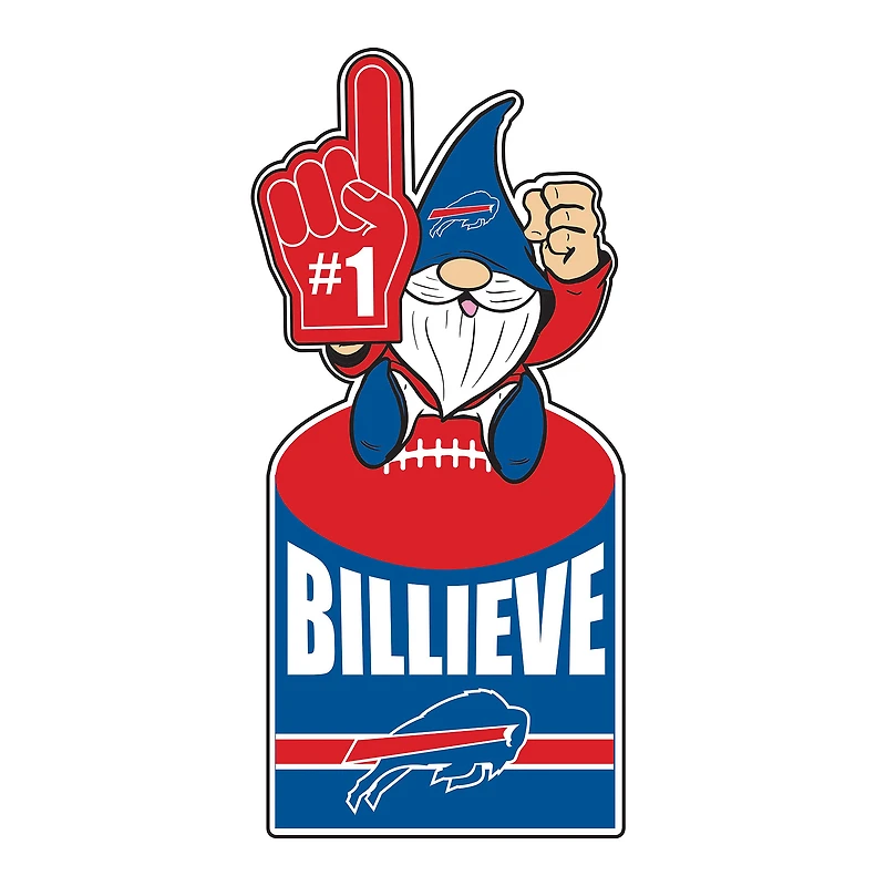 Buffalo Bills 30" Metal Gnome 3-in-1 Outdoor Yard Sign