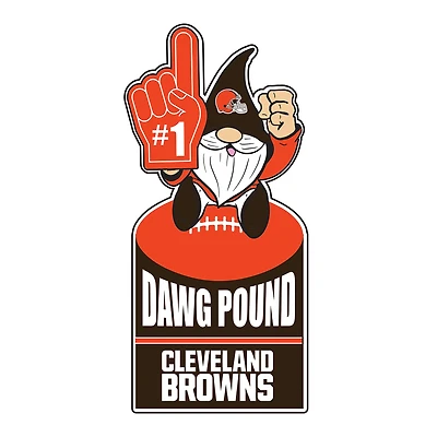 Cleveland Browns 30" Metal Gnome 3-in-1 Outdoor Yard Sign