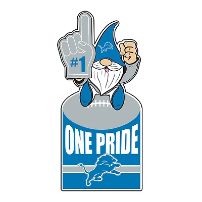 Detroit Lions 30" Metal Gnome 3-in-1 Outdoor Yard Sign
