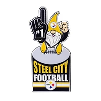 Pittsburgh Steelers 30" Metal Gnome 3-in-1 Outdoor Yard Sign