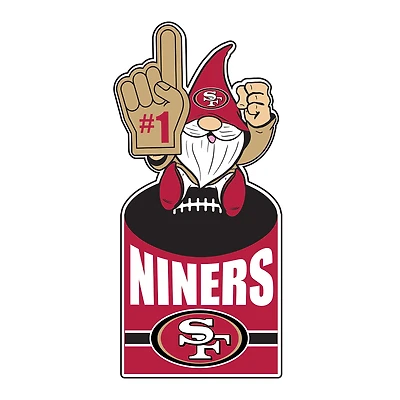 San Francisco 49ers 30" Metal Gnome 3-in-1 Outdoor Yard Sign