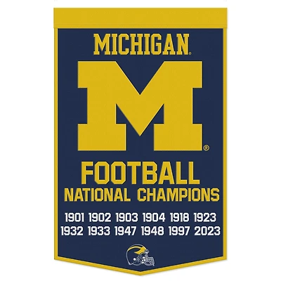 WinCraft Michigan Wolverines 24" x 38" Wool Championship Banner