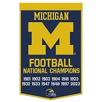 WinCraft Michigan Wolverines 24" x 38" Wool Championship Banner