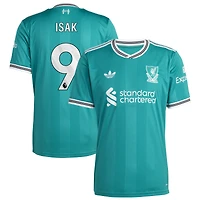 Men's adidas Alexander Isak Green Liverpool 2025/26 Third Replica Player Jersey