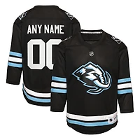 Youth Black Utah Mammoth Home Replica Custom Jersey