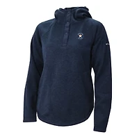 Women's Columbia Navy Houston Astros Half-Snap Pullover Hoodie