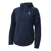 Women's Columbia Navy Houston Astros Half-Snap Pullover Hoodie