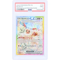 Eevee 2025 Pokemon Prismatic Evolutions EX Special Illustration Rare #167 PSA Authenticated 9 Card